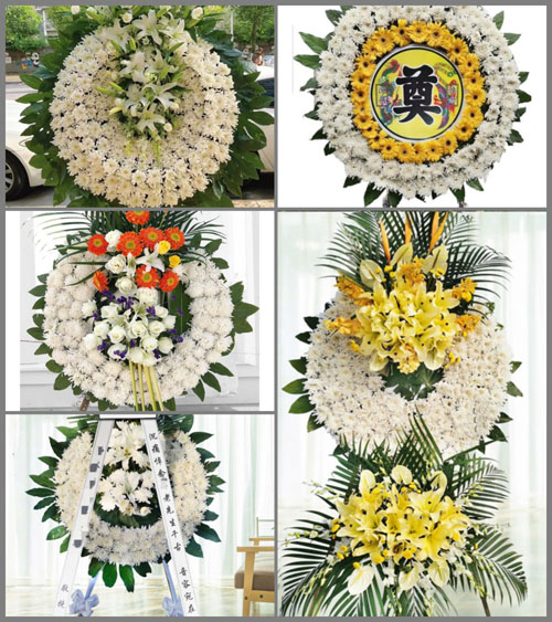 山东青岛即墨市灵山镇小稻池村花圈速递